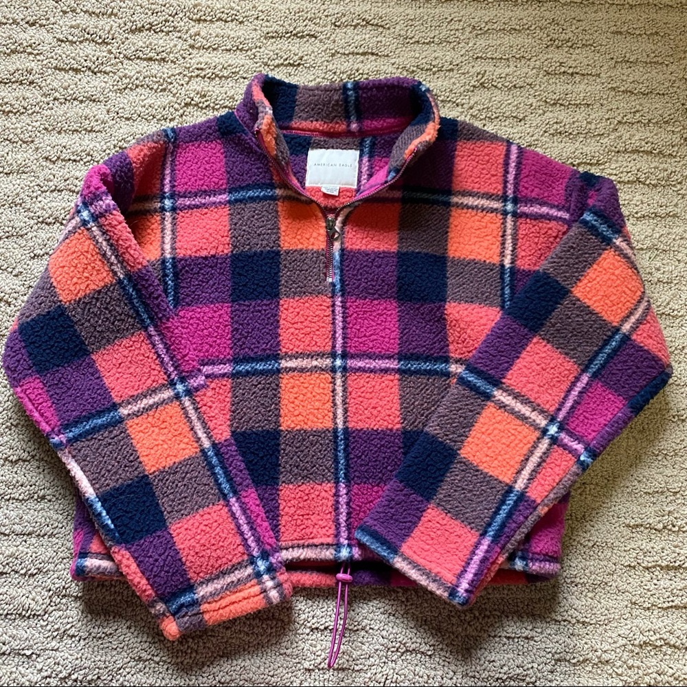 NWOT American eagle Sherpa sweatshirt